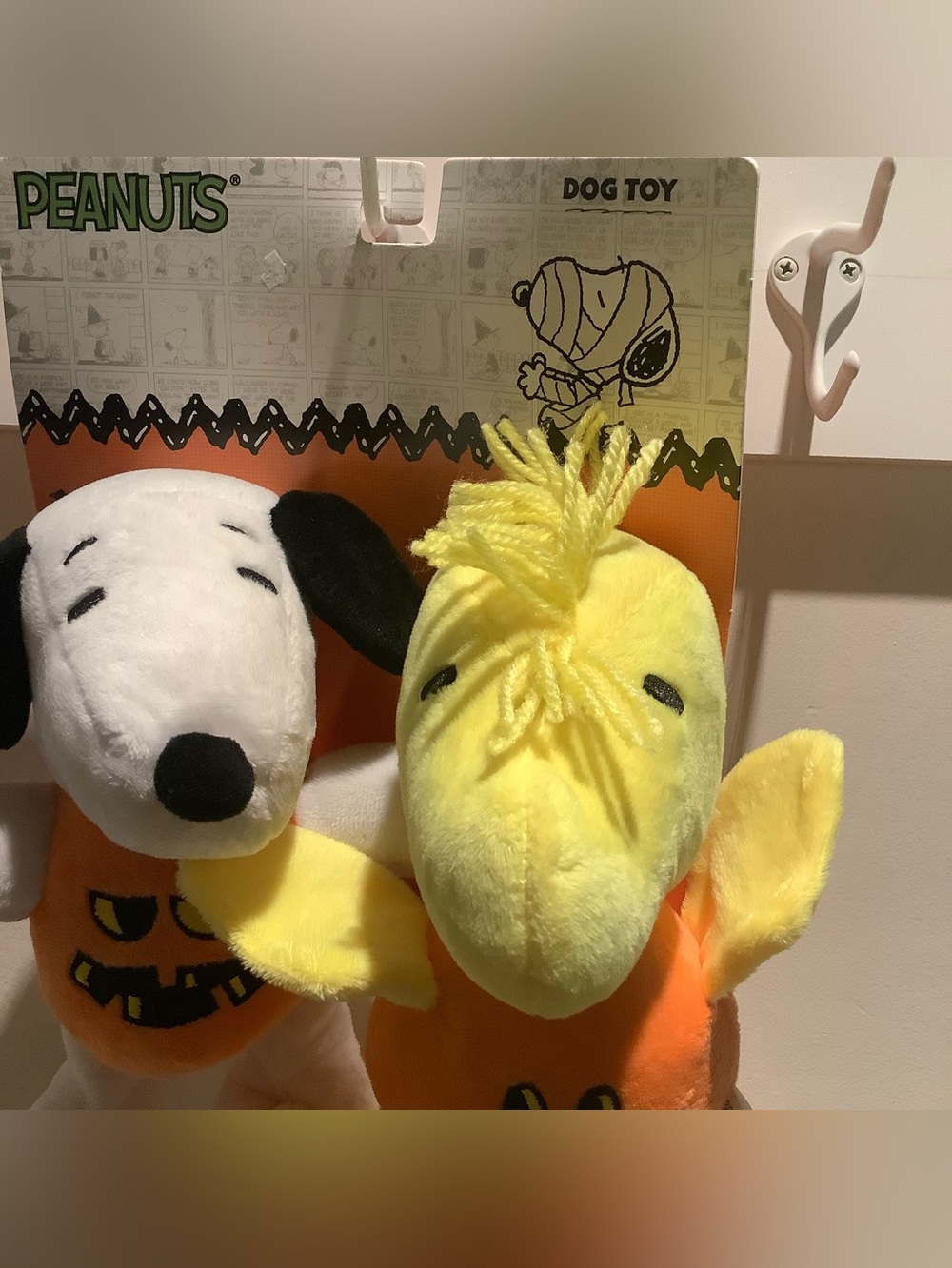 Peanuts Snoopy 9” Halloween Plush Pumpkin and Woodstock Dog Toys 2PC NEW - Picture 6 of 7